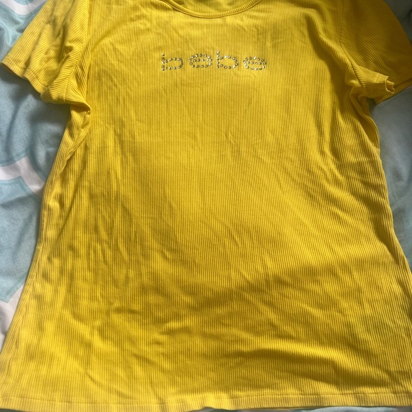 Bebe xl yellow shirt - Picture 1 of 4